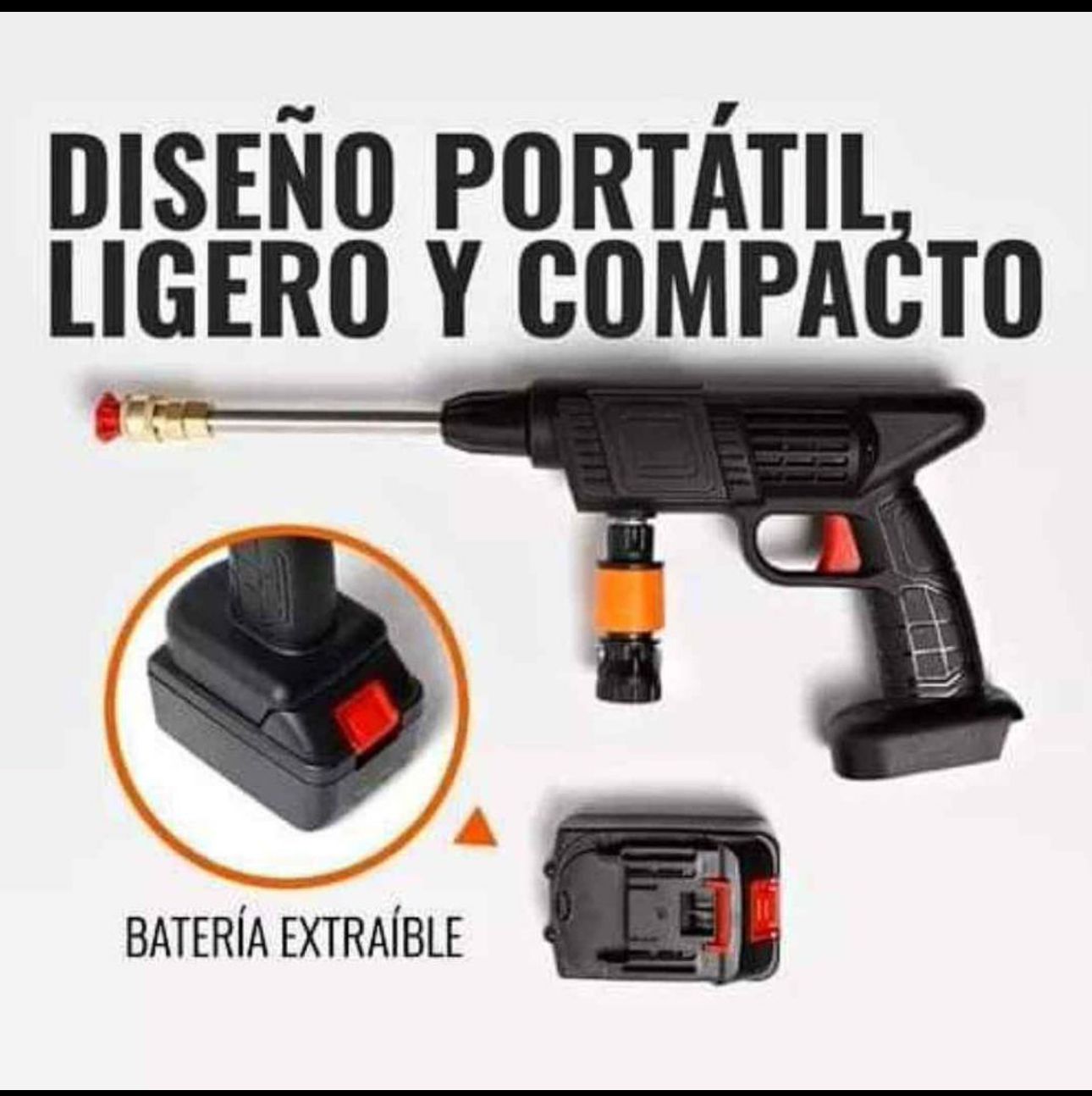 🔥💦COMBO HIDROLAVADORA + BOQUILLA 6 CHORROS💦🔥