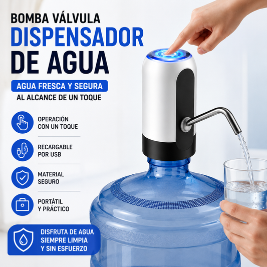 🔥💧 Bomba Eléctrica para Botellón de Agua – Recargable por USB 💧🔥