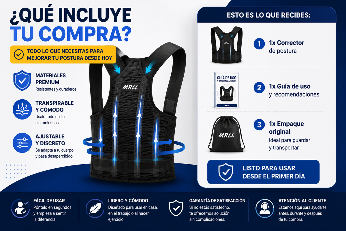 🔥✅ Corrector de Postura Dorsal y Lumbar ✅🔥